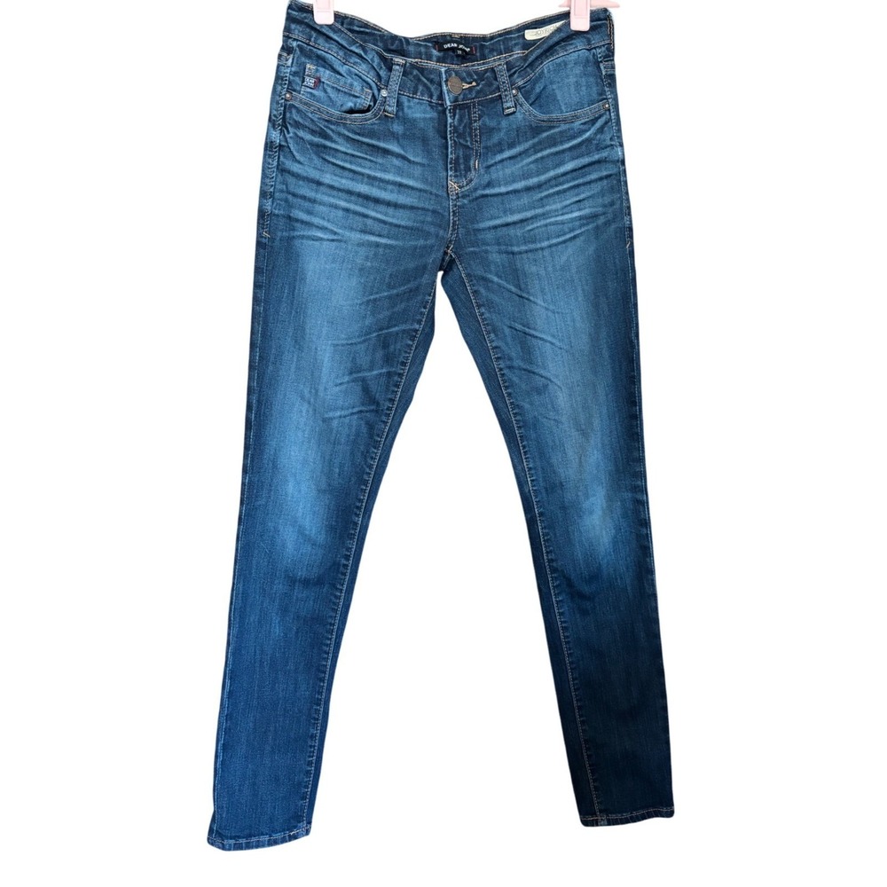 Dear John Joyrich Comfort Skinny Jeans Blue‎ Denim Medium Wash Size 27 Stretch
